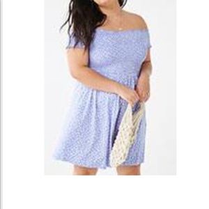 PLus Size Ditsy Floral Dress